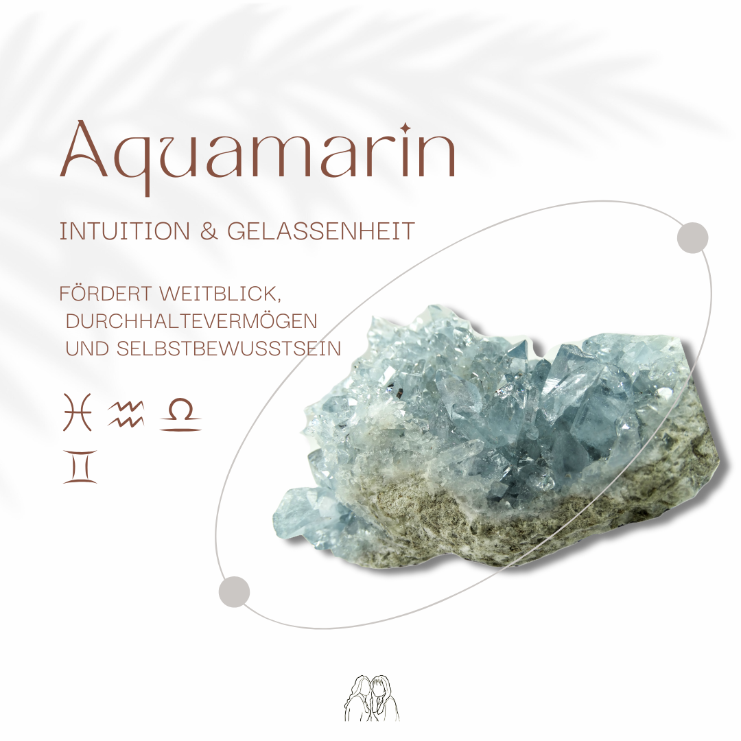 Aquamarin Halskette - facettiert