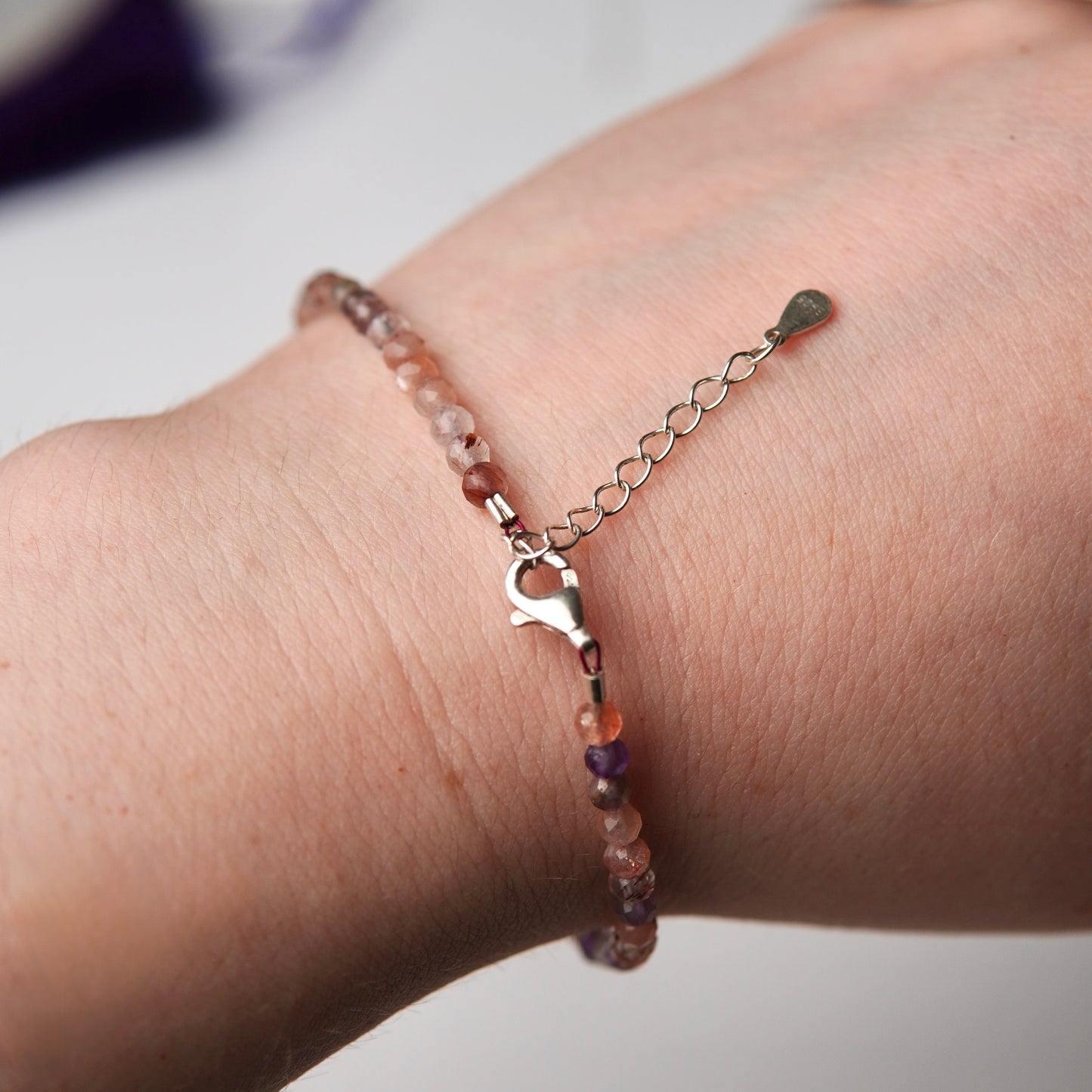Super Seven Armband mit Verschluss - Facetttiert