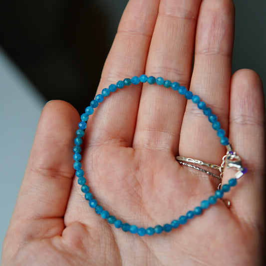 Apatit Armband mit Verschluss - Facetttiert