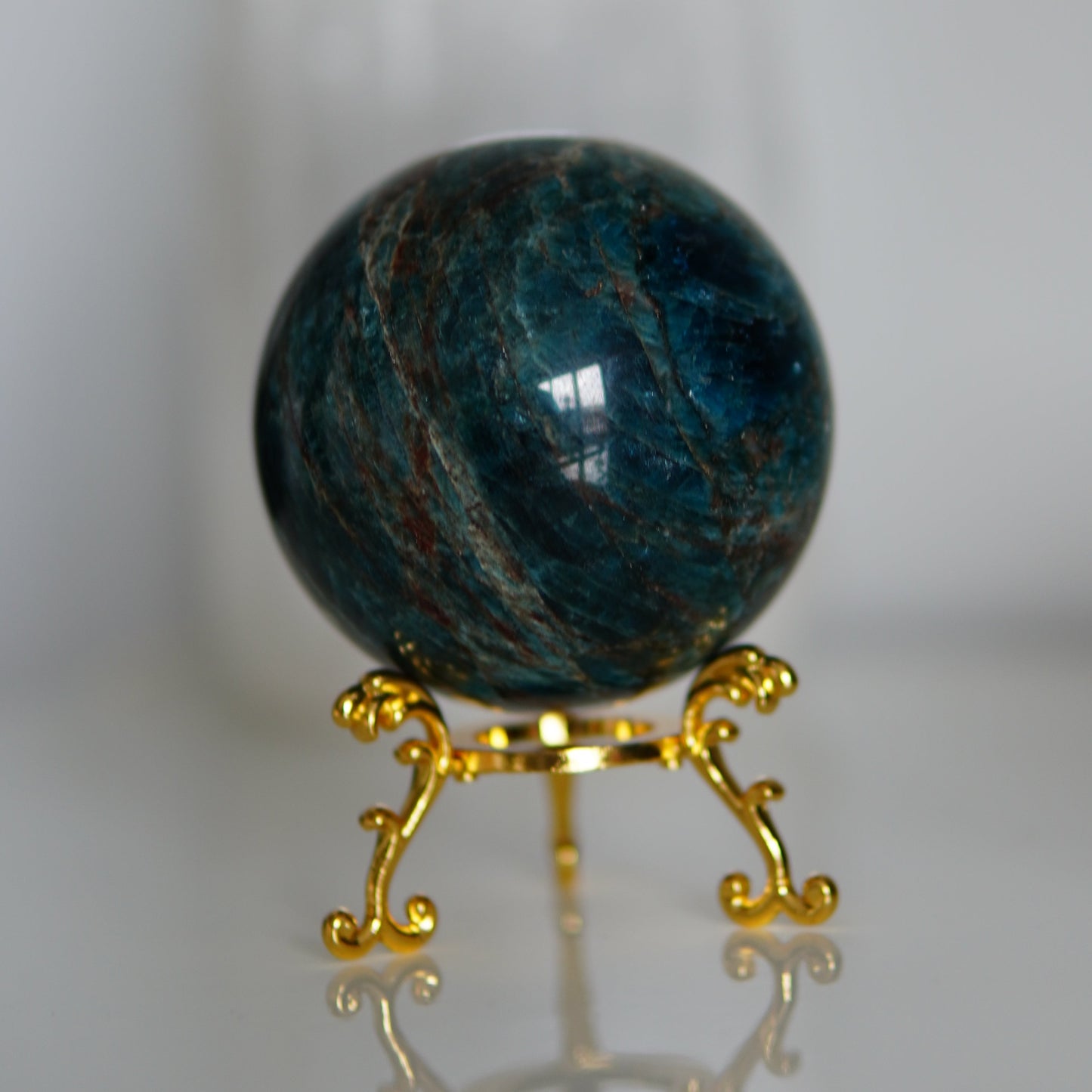 Sphere/Kugel Blauer Apatit