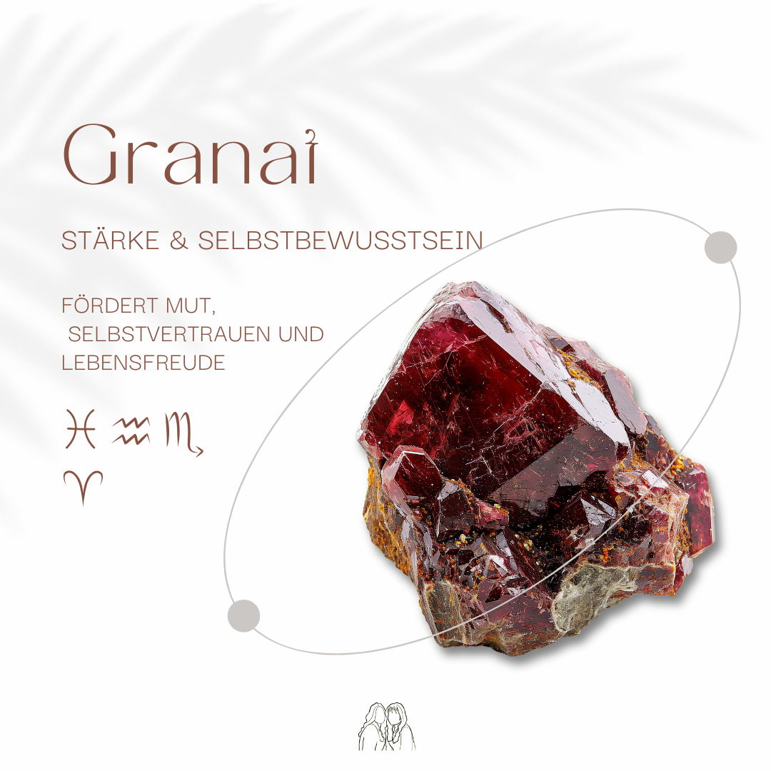 Granat Halskette - facettiert