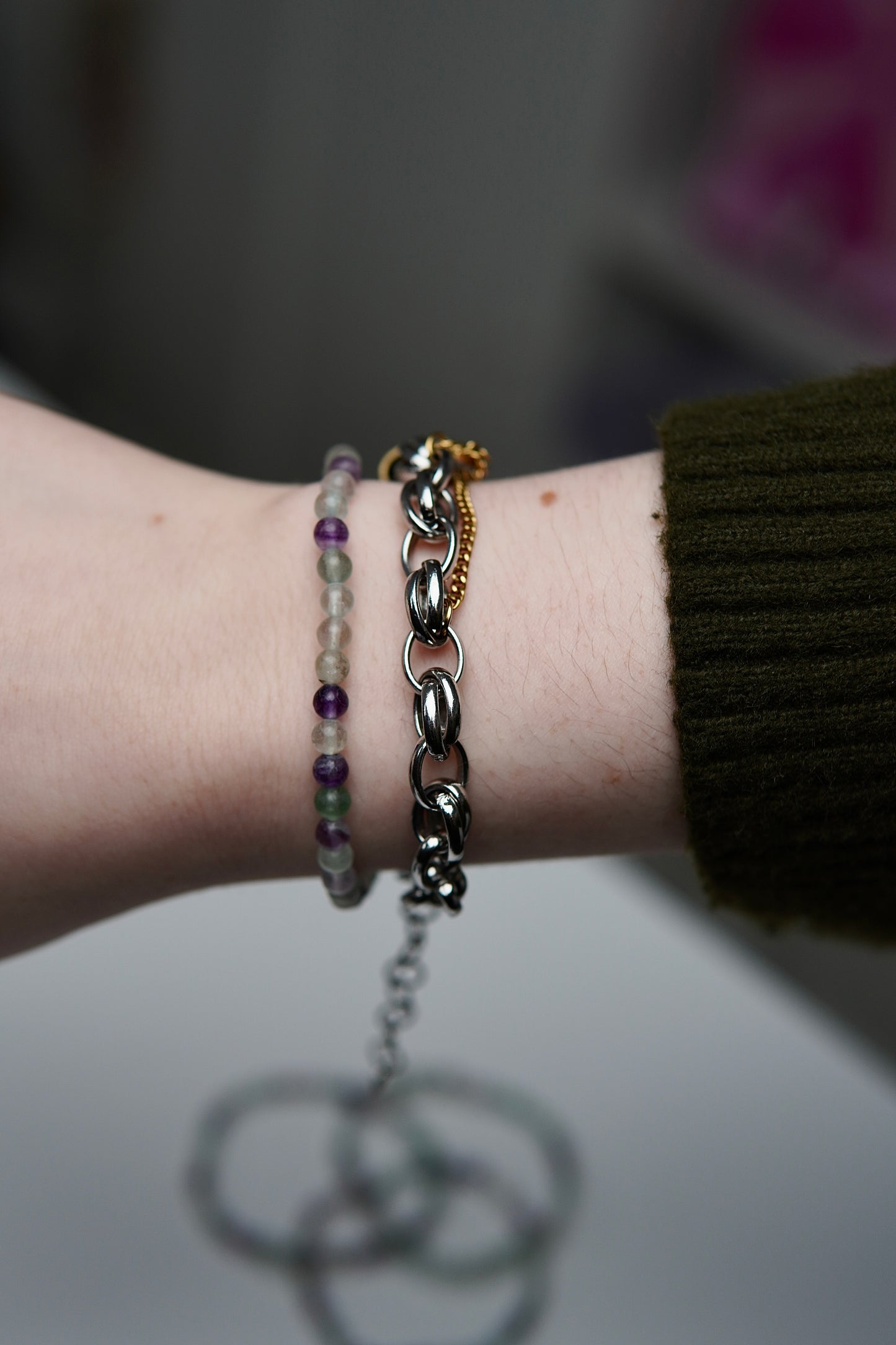 Kugelarmband Fluorit