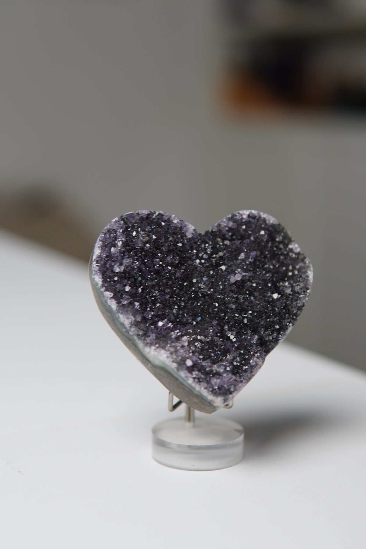Bejeweled Midnight Heart - Black Amethyst