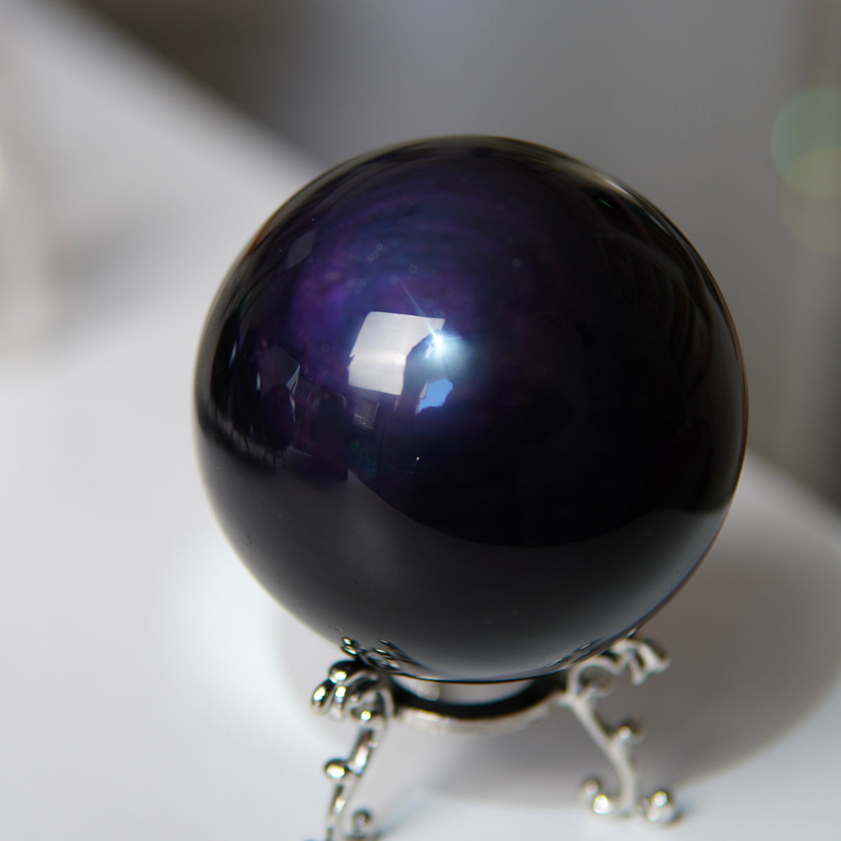 Regenbogen Obsidian Kugel