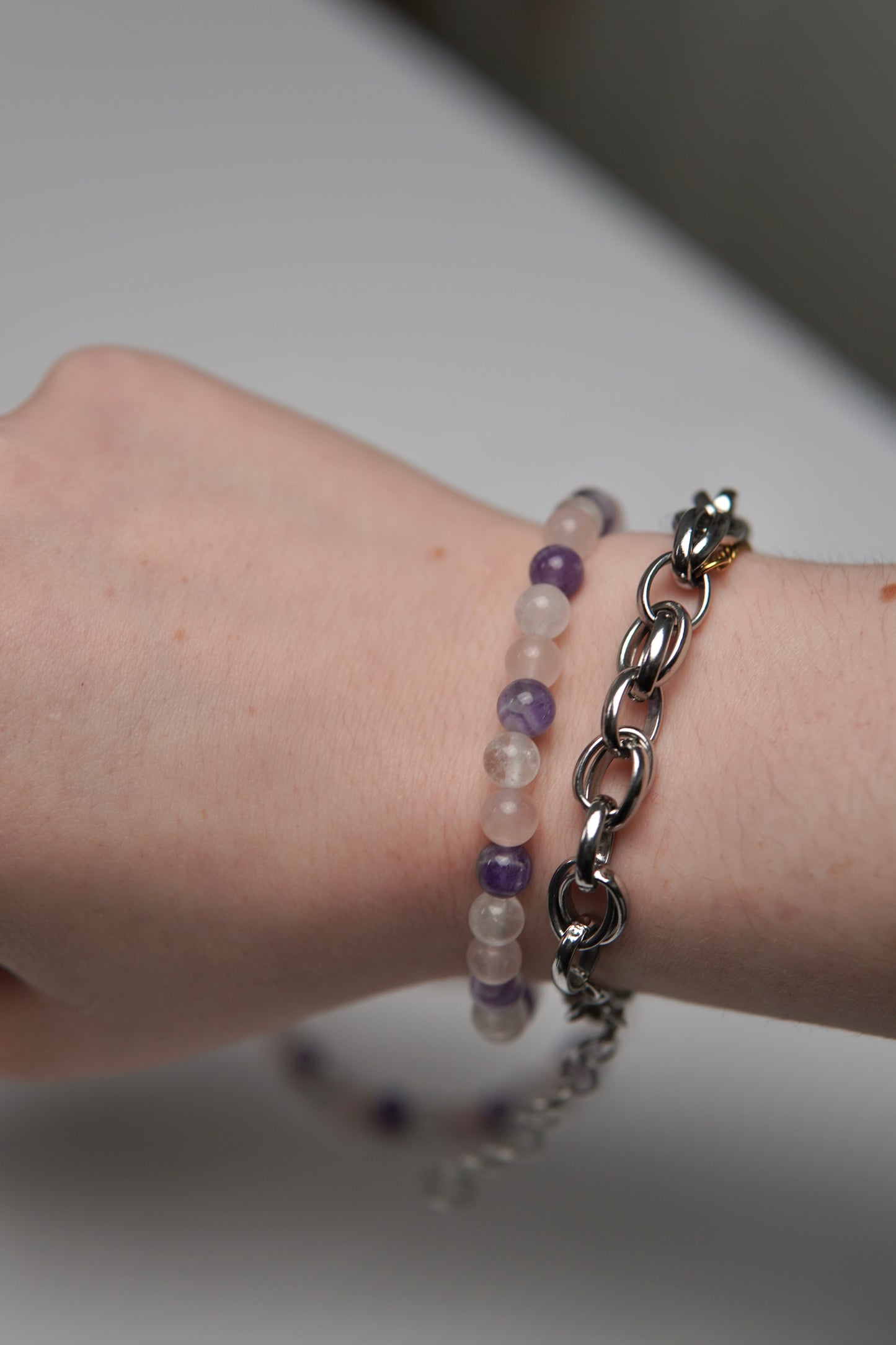 Kugelarmband Edelsteintrio Medium