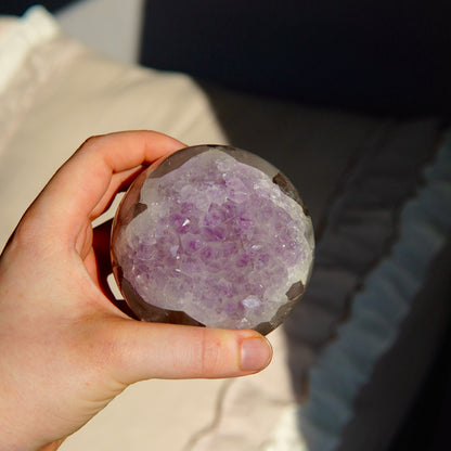 Amethyst Achat Kugel - Brasilien