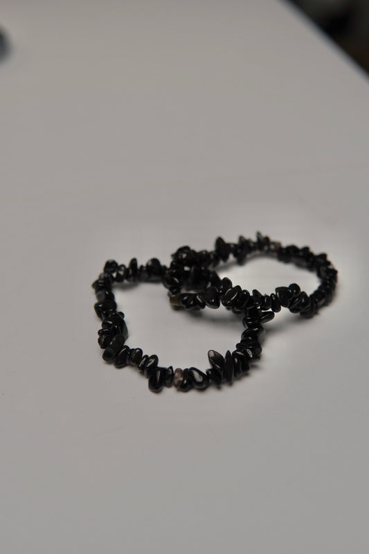 Splitterarmband Obsidian