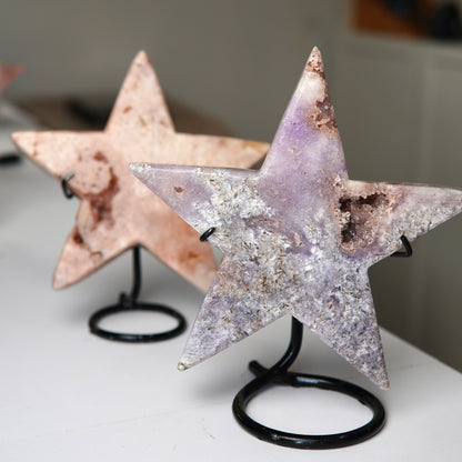 Pink Amethyst Sterne