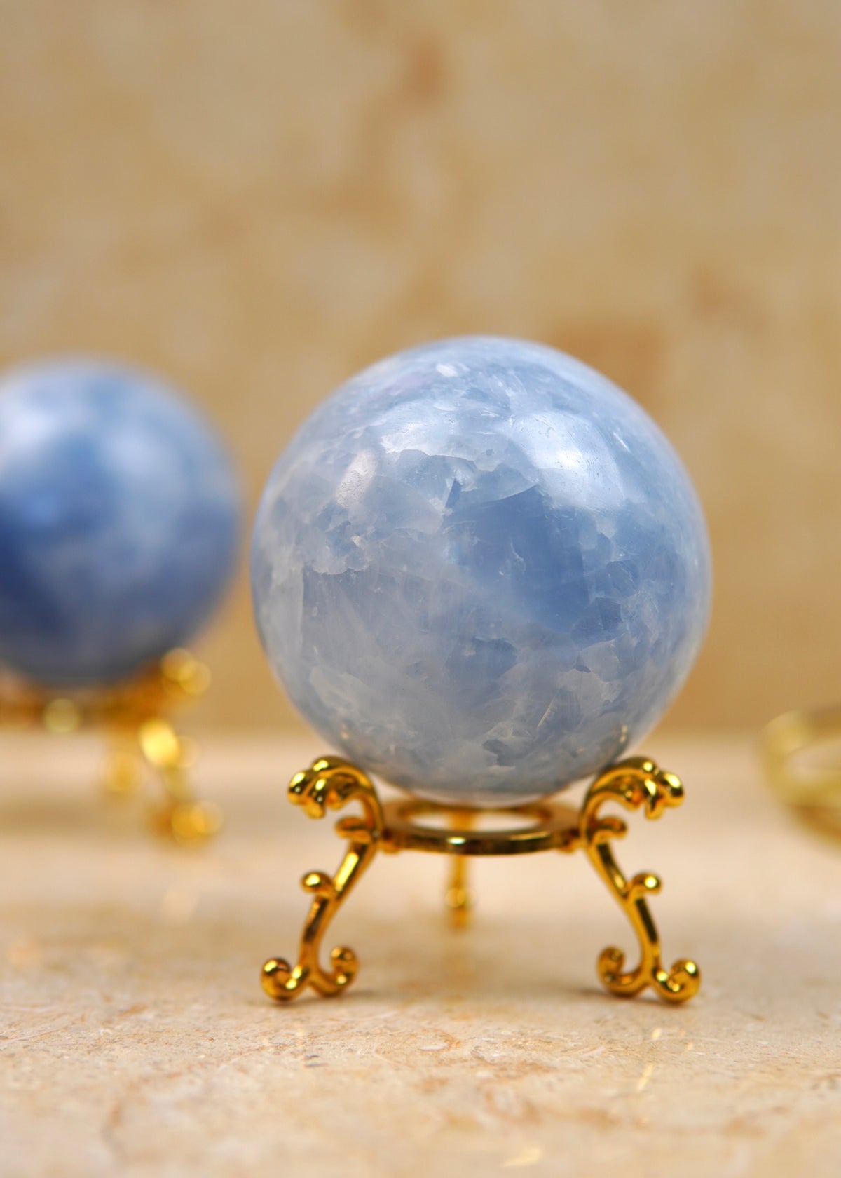 Celeste Calcit Kugel/Sphere