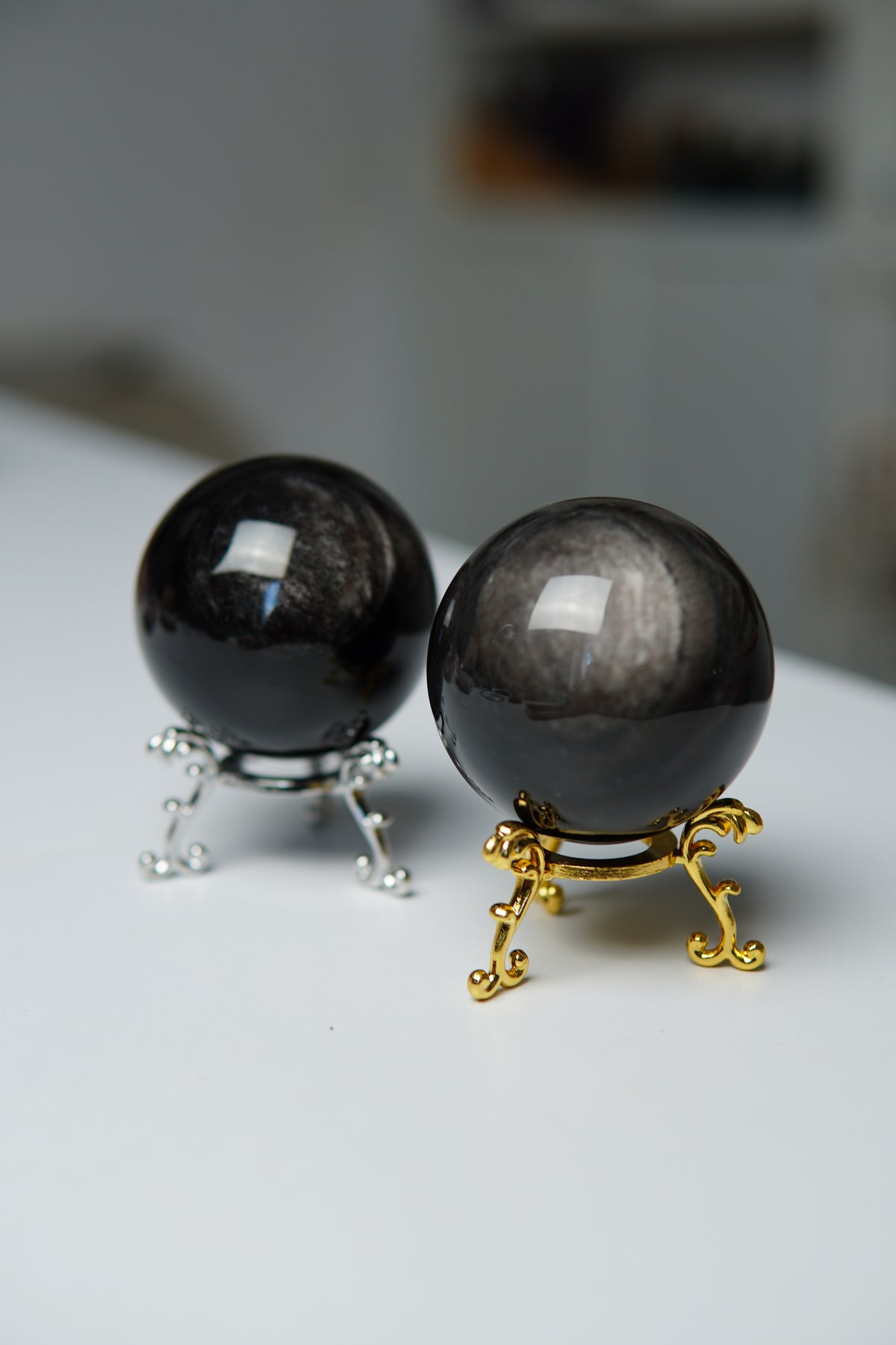 Silber Obsidian Kugel/Sphere