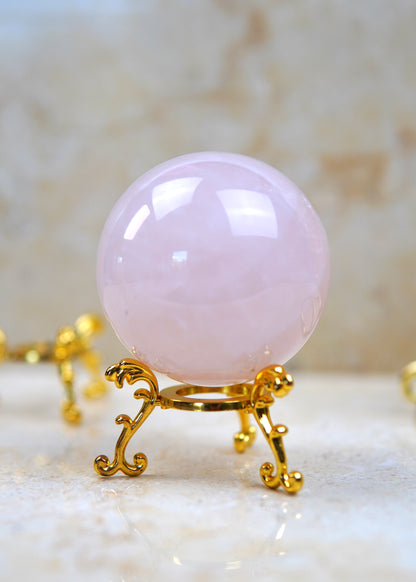 Sternenglanz Rosenquarz Kugel/Sphere