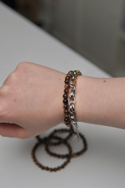 Kugelarmband Tigerauge Medium