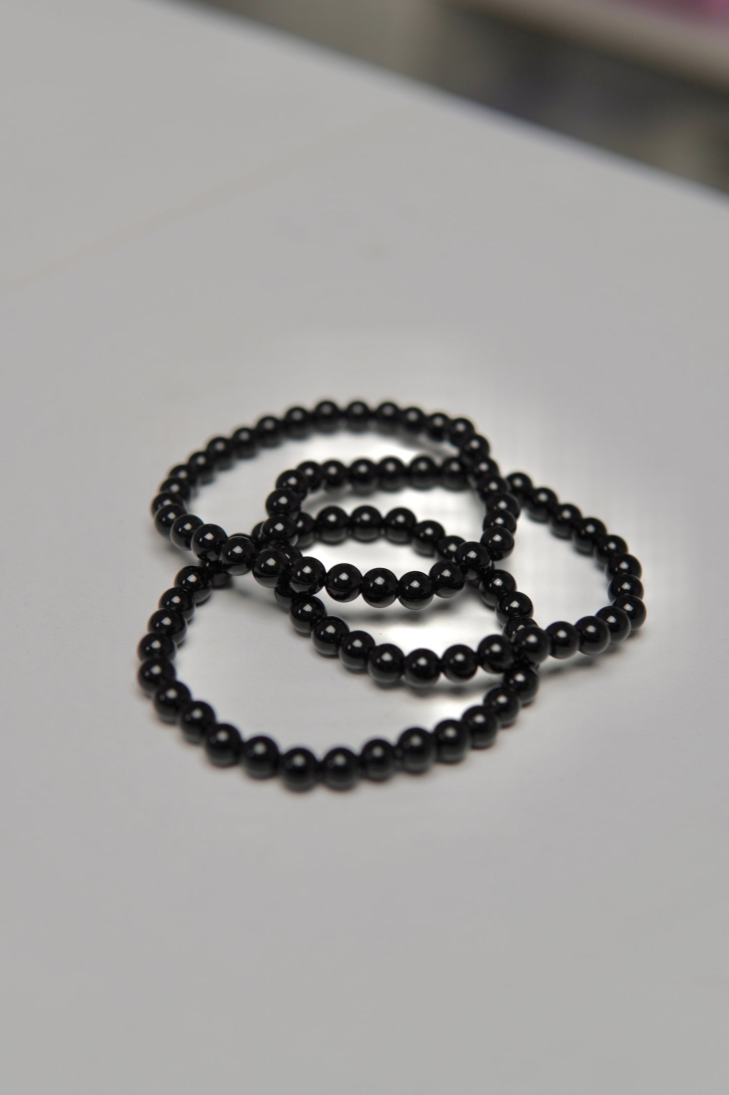 Kugelarmband Obsidian Medium