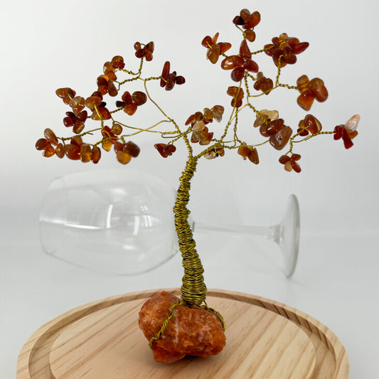 Edelsteinbaum Karneol & Orchideencalcit