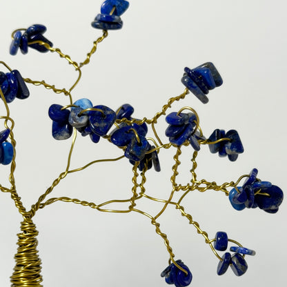 Edelsteinbaum Lapislazuli & Rauchquarz