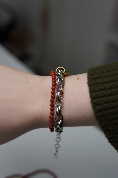 Kugelarmband Roter Jaspis