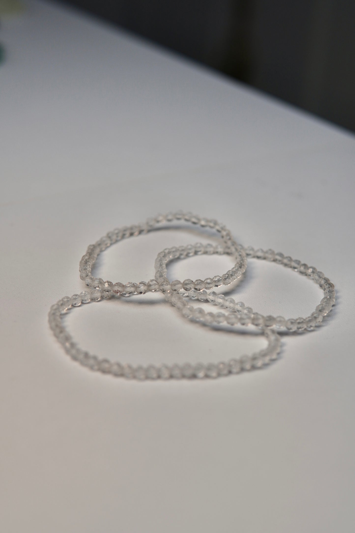 Facetttiert - Kugelarmband Bergkristall