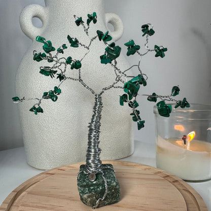 Edelsteinbaum Malachite & Aventurin