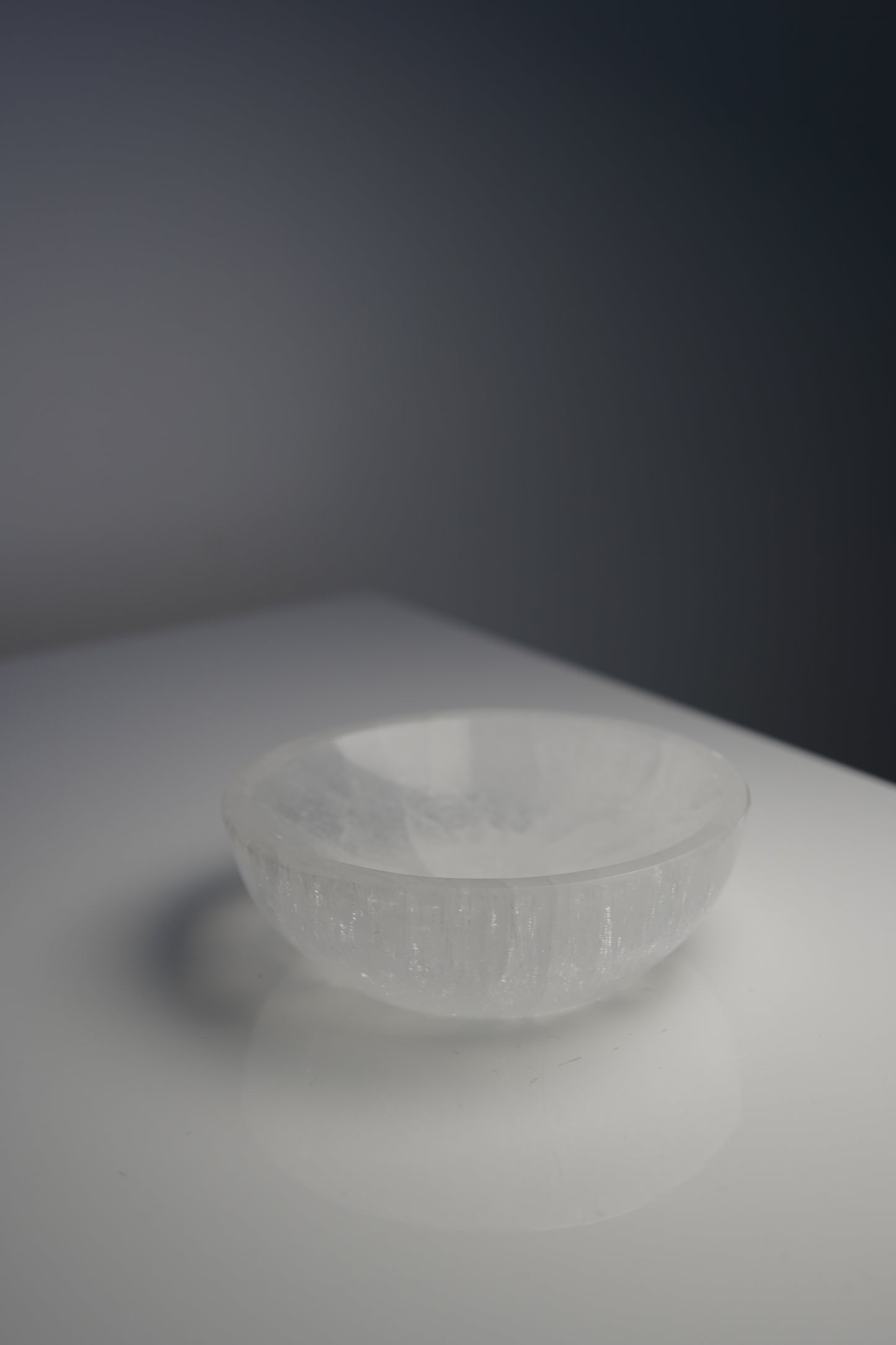 Selenit Schale - Rund / Herzförmig