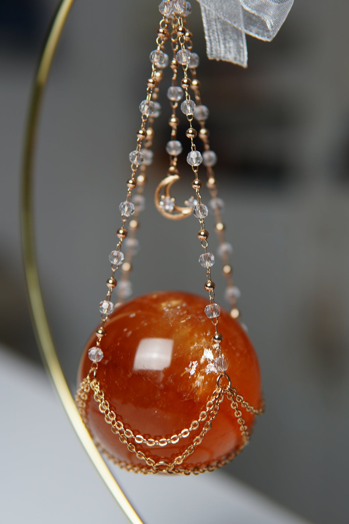 Flashy Honig-Calcit Kugel/Sphere