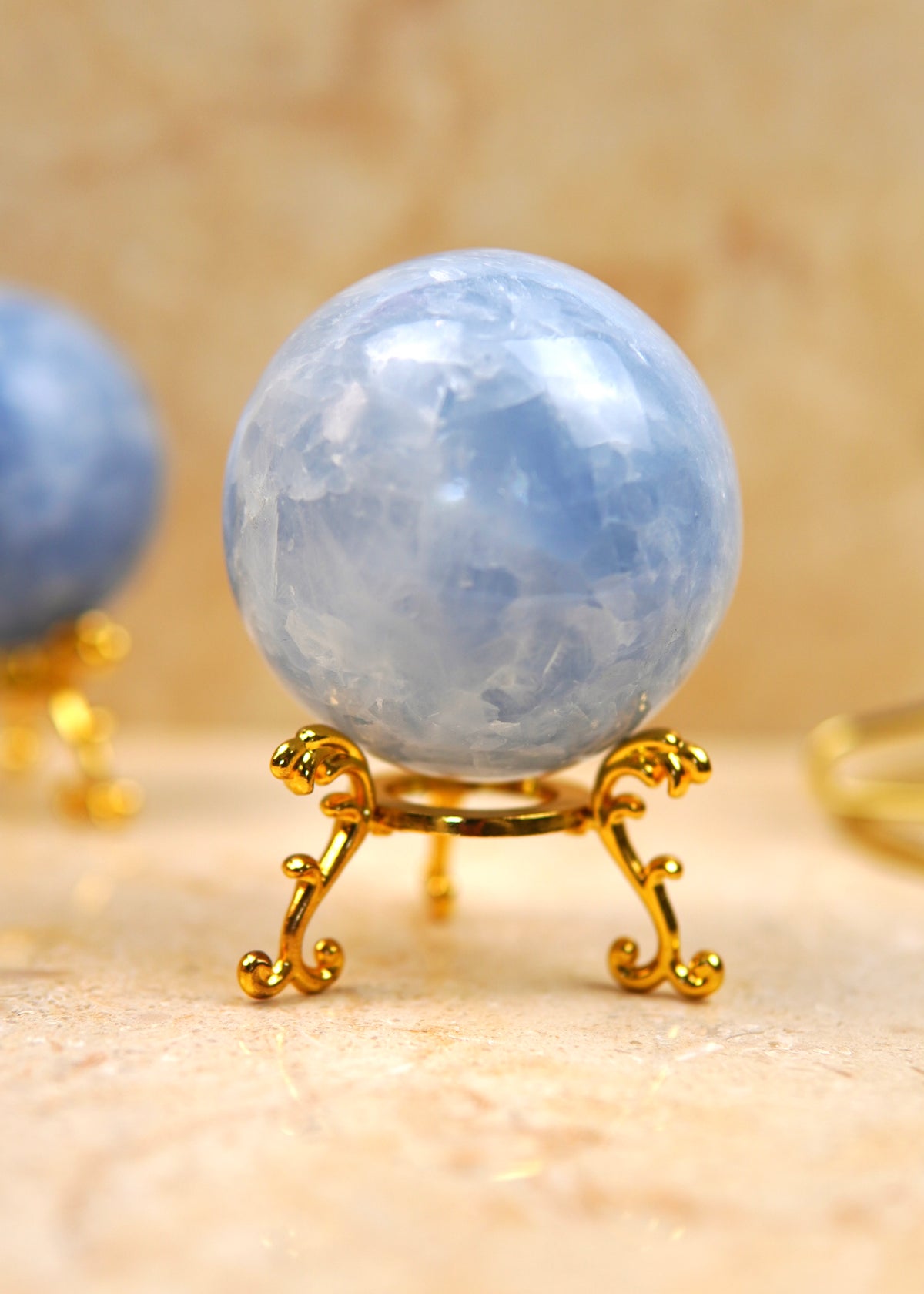 Celeste Calcit Kugel/Sphere