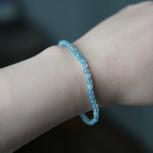Aquamarin Armband - Facetttiert