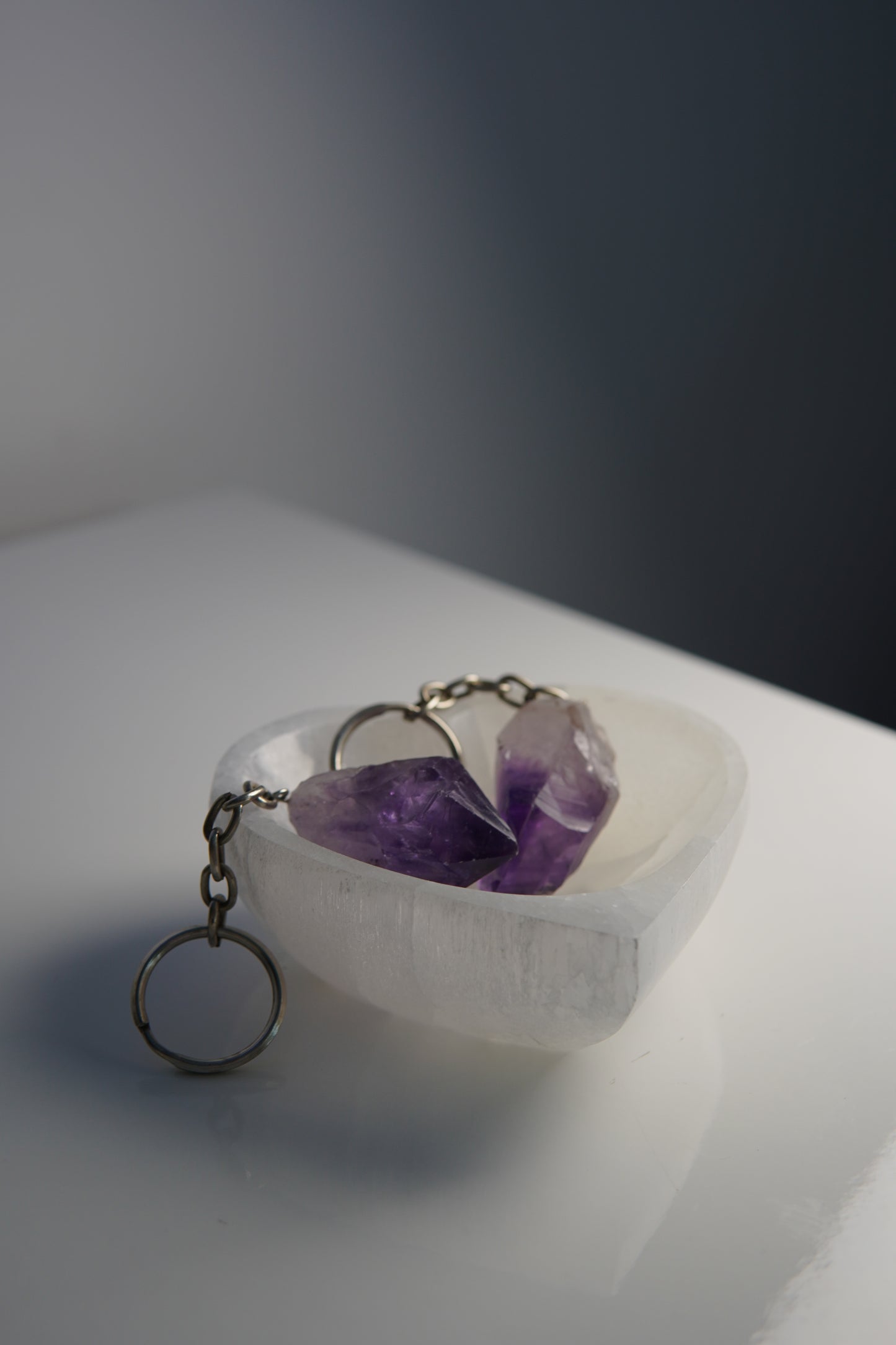 Selenit Schale - Rund / Herzförmig