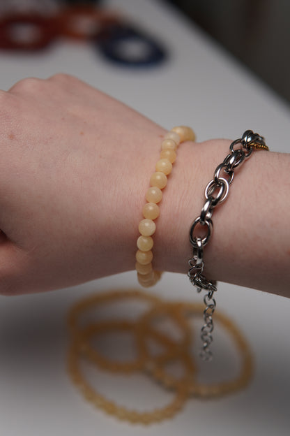 Kugelarmband Calcit Medium