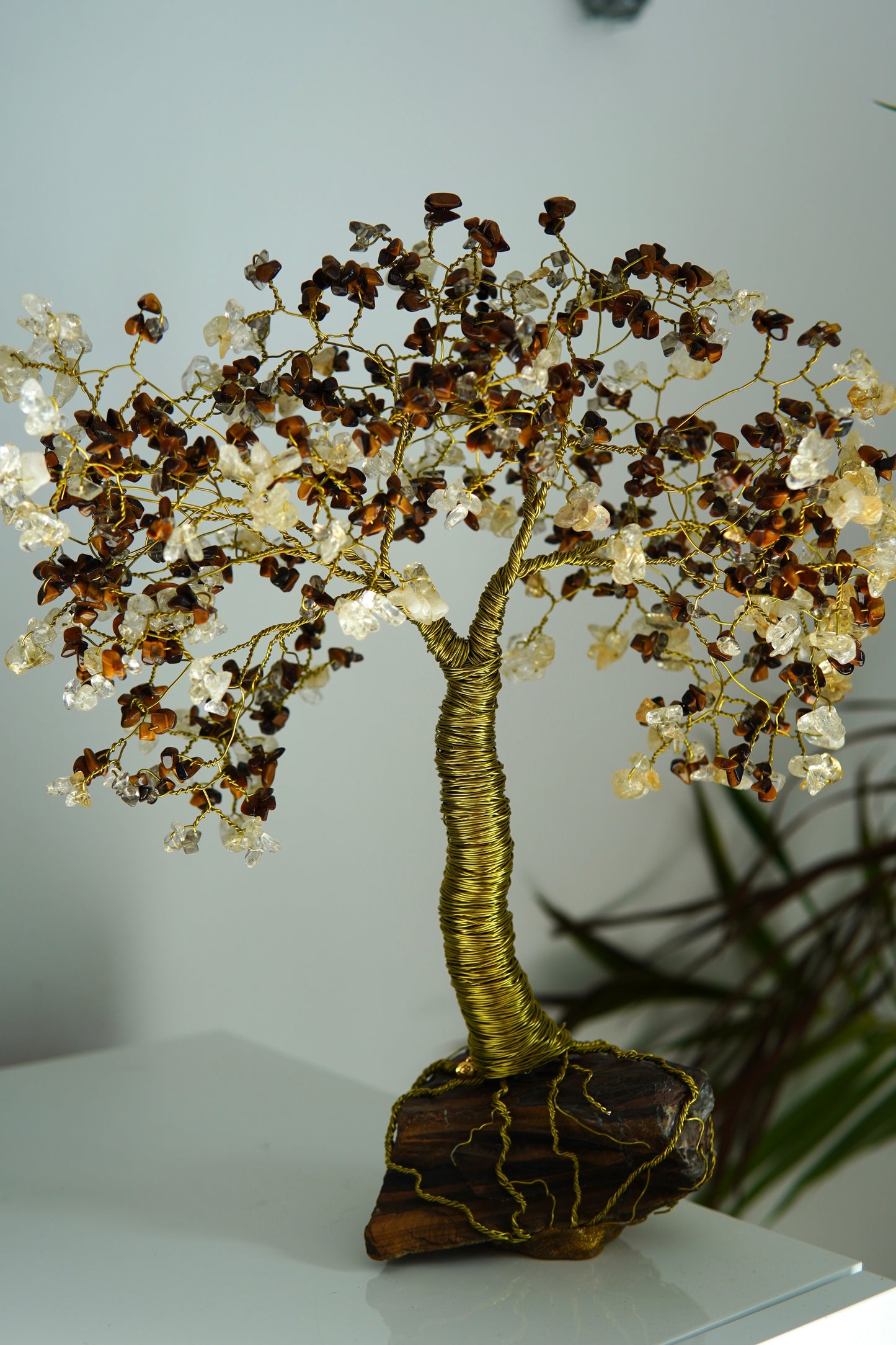 XXL Edelsteinbaum Tigerauge *Exklusives Einzelstück