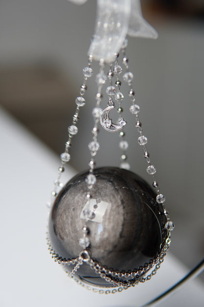 Silber Obsidian Kugel/Sphere