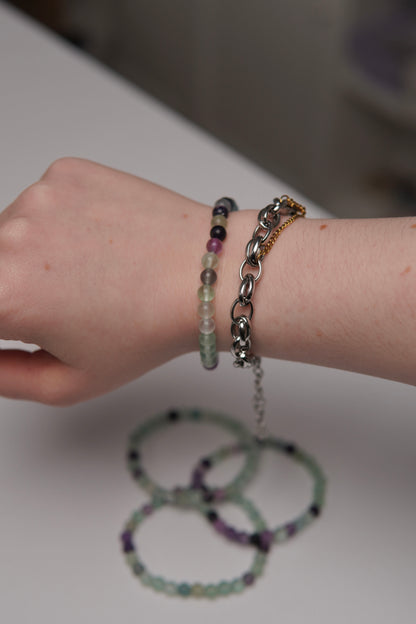 Kugelarmband Fluorit Medium