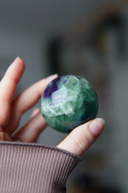 Regenbogen Fluorit Sphere/Kugel