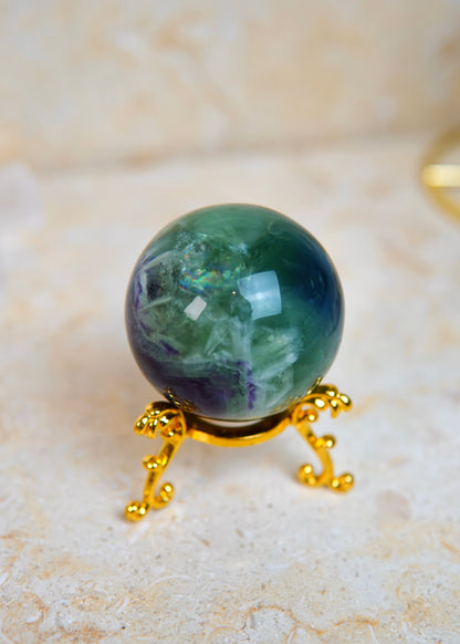 Regenbogen Fluorit Sphere/Kugel