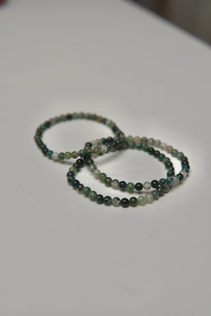 Kugelarmband Moosachat