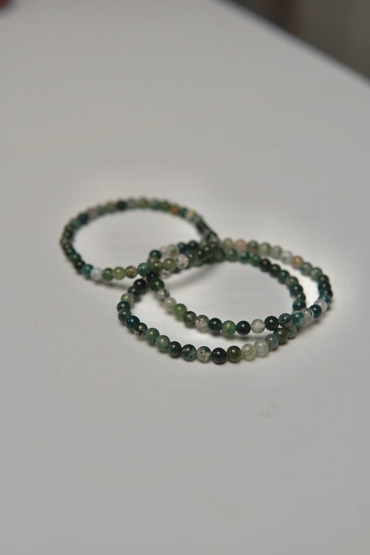 Kugelarmband Moosachat