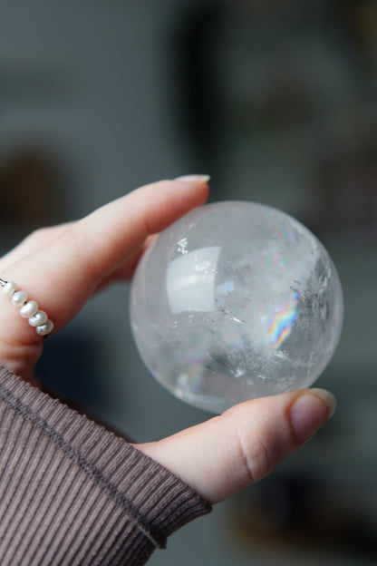 Rainbow Bergkristall Kugel/Sphere