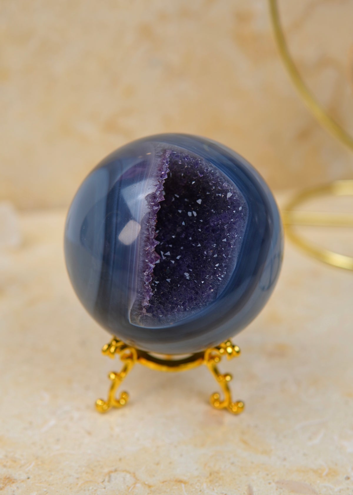 Amethyst Achat Kugel - Brasilien