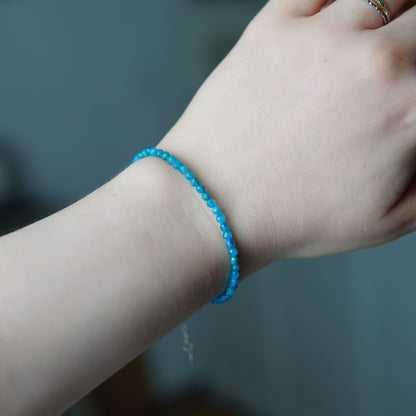 Apatit Armband mit Verschluss - Facetttiert