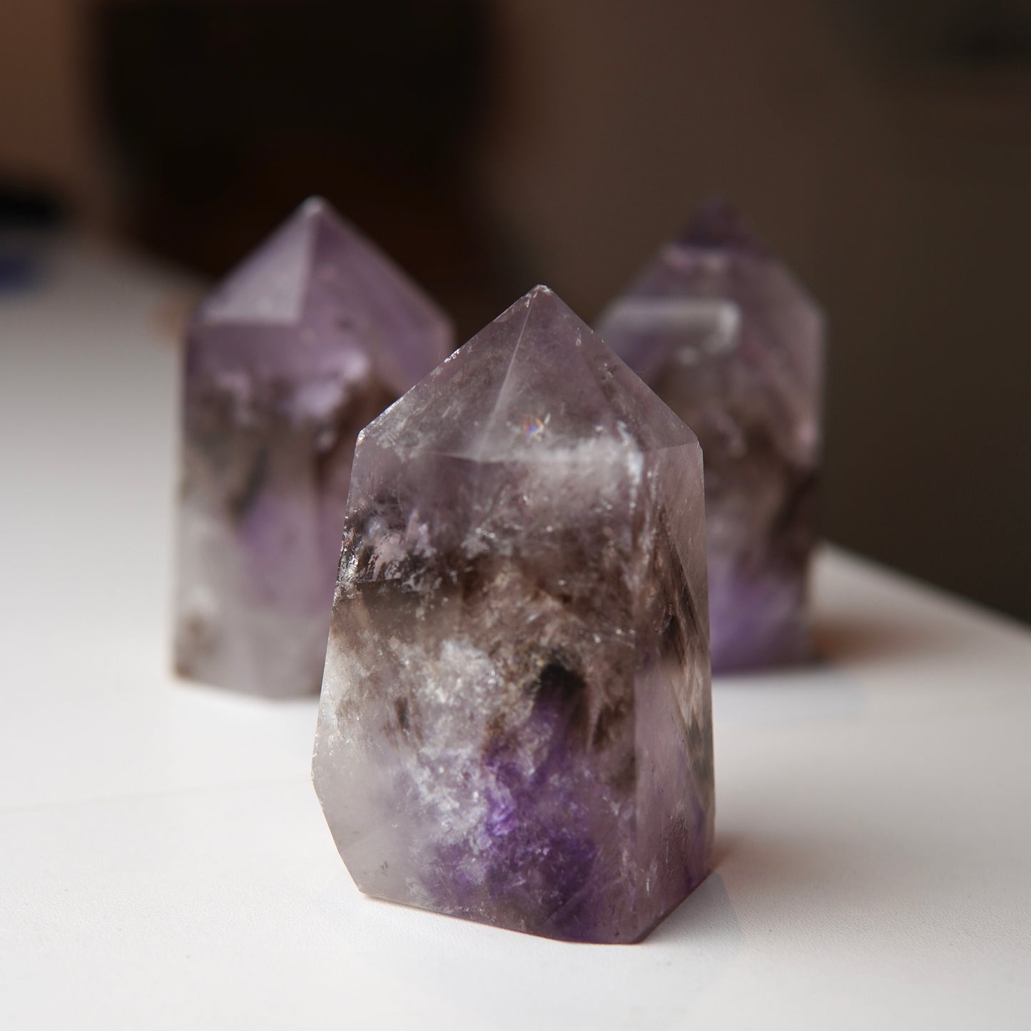 Amethyst Rauchquarz Türme - Brasilien