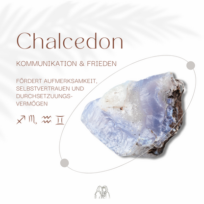 Essential Edelsteinbaum Chalcedon & Blauer Calcit