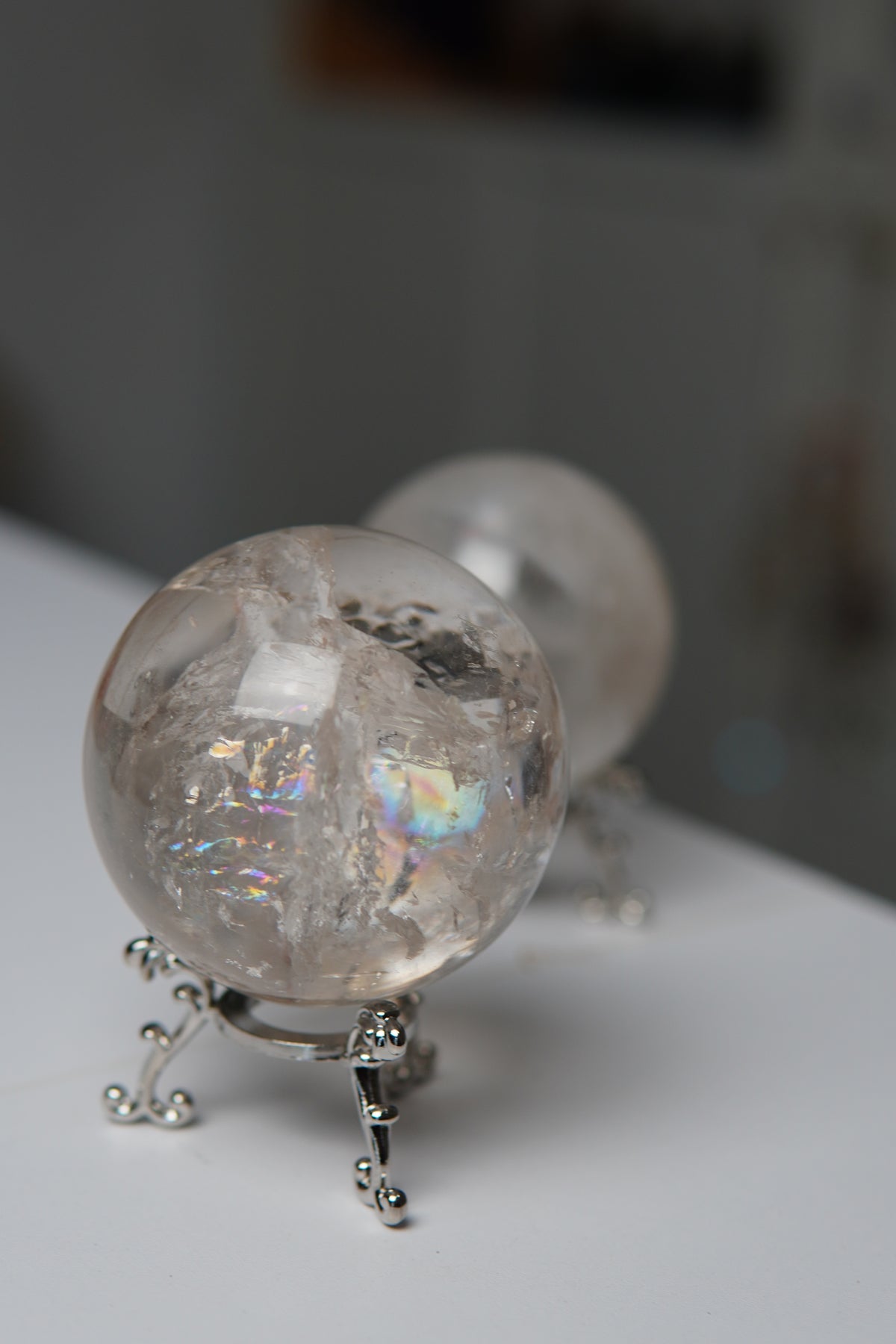 Rainbow Bergkristall Kugel/Sphere