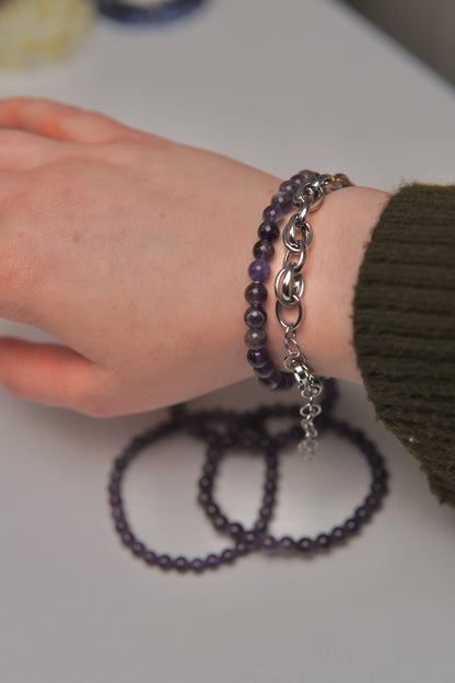 Kugelarmband Amethyst Medium