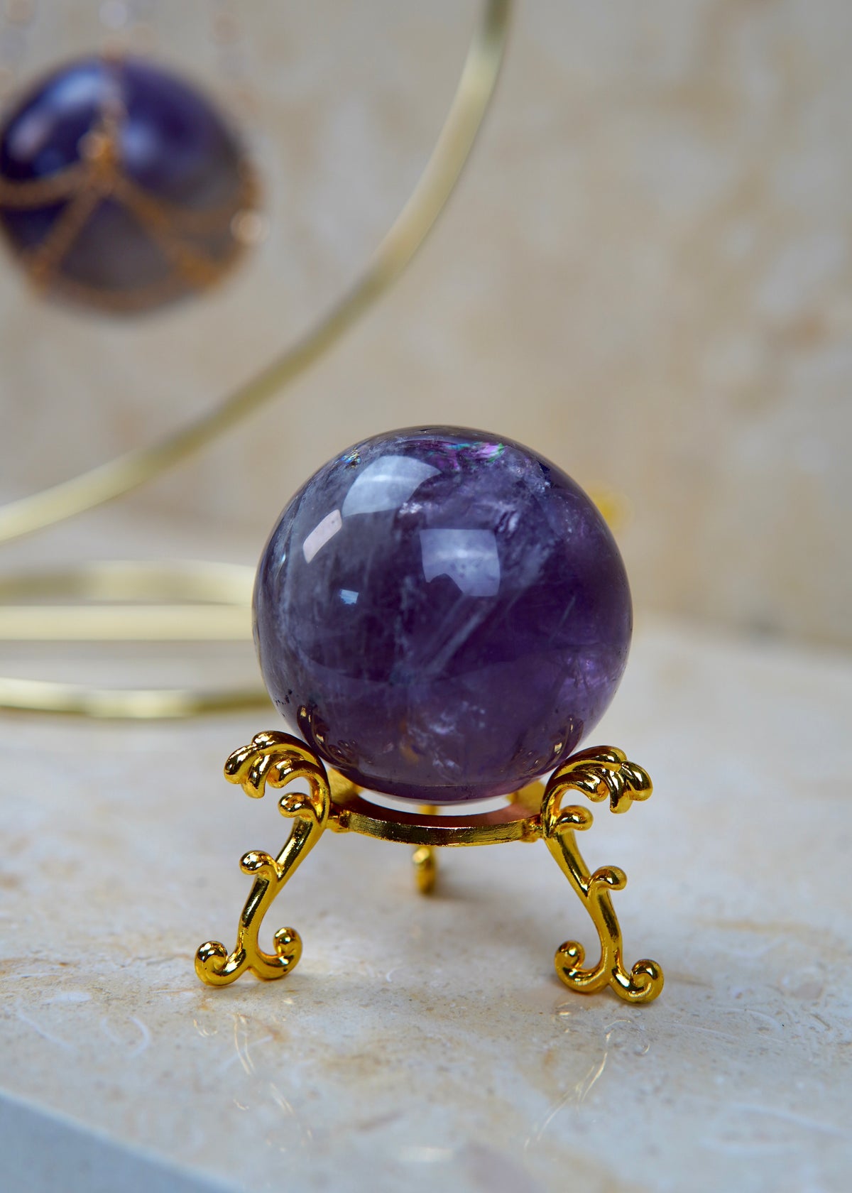 Regenbogen Amethyst Kugel/Sphere