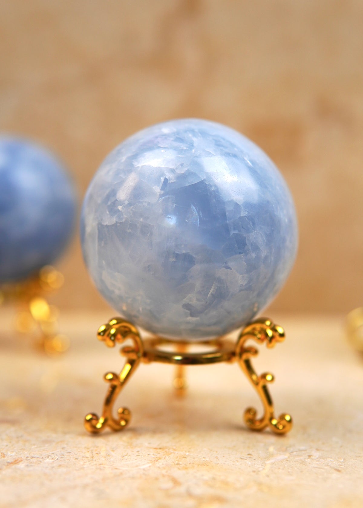 Celeste Calcit Kugel/Sphere