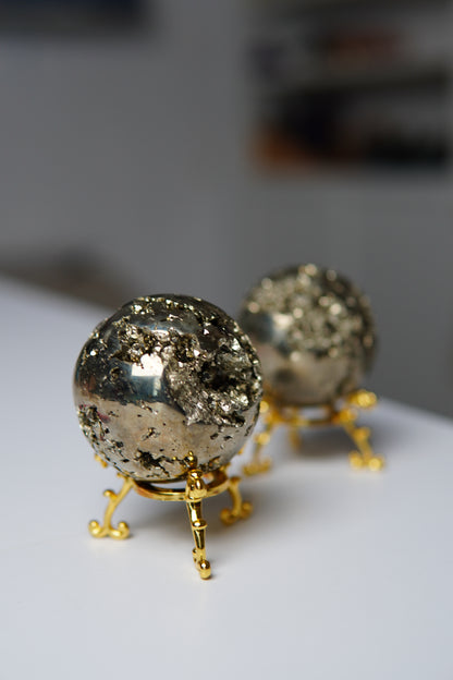 Katzengold Pyrit Kugel/Sphere