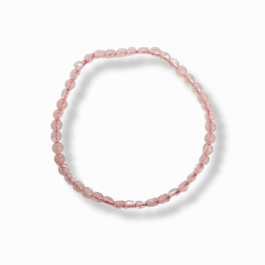 Kugelarmband Rosenquarz