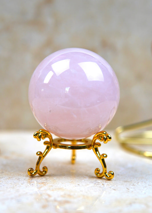 Sternenglanz Rosenquarz Kugel/Sphere
