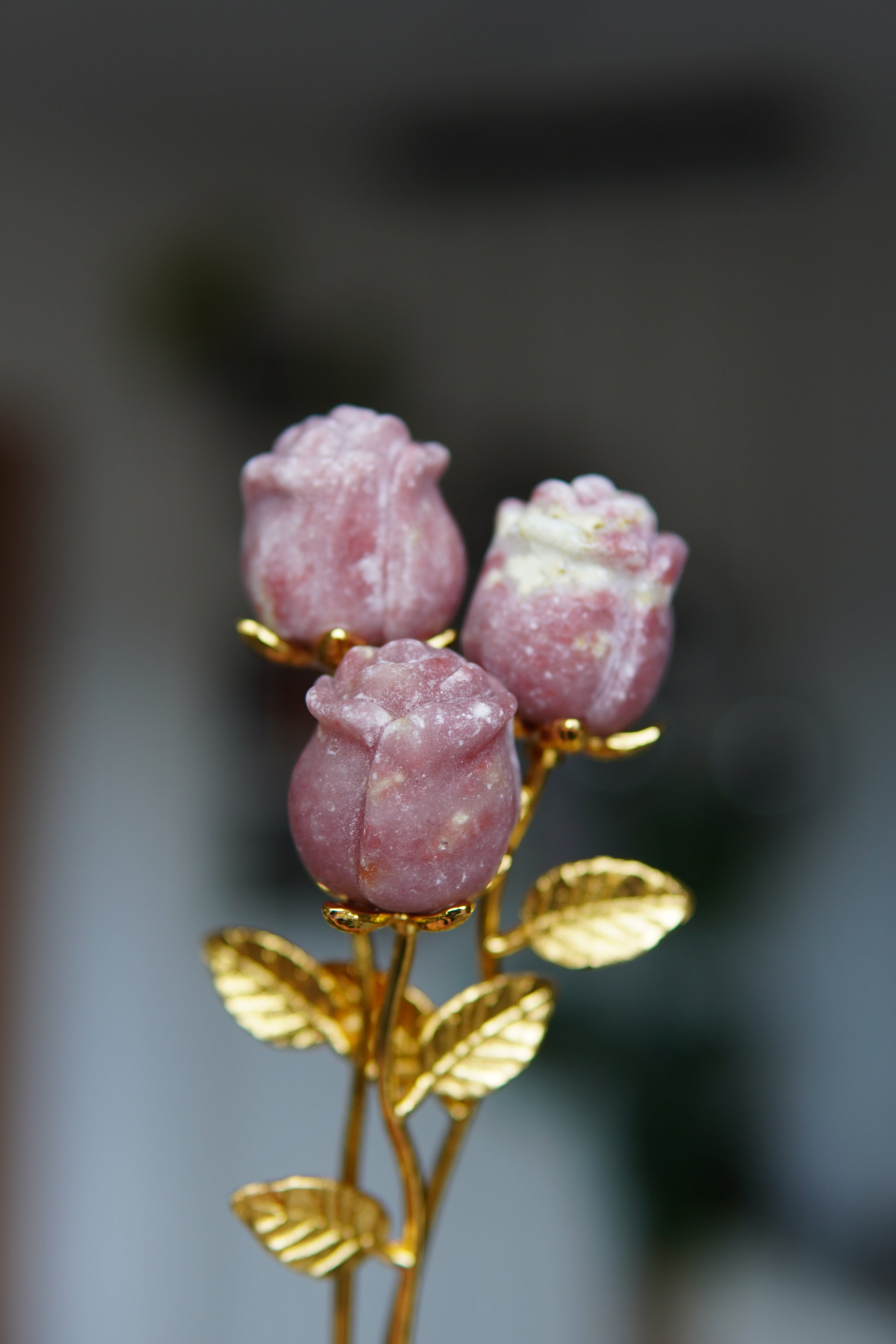 Rosenstrauß_Edelsteine_Edelsteinrosen_Rhodochrosit