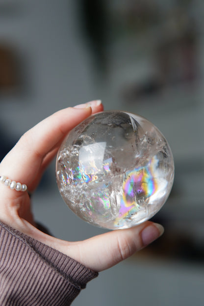 Rainbow Bergkristall Kugel/Sphere