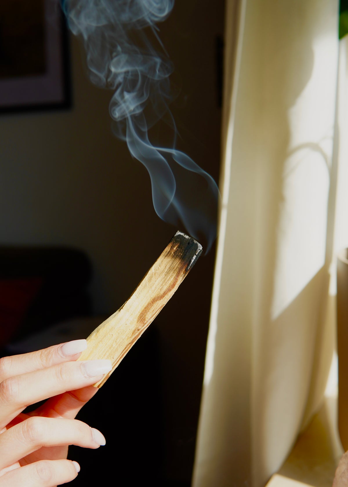 Palo Santo Heiliges Holz angezündet